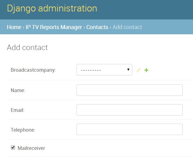 Django contacts example